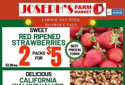 Joseph's Farm Market Flyer September 2 to 7