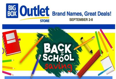 Big Box Outlet Store Flyer September 2 to 8