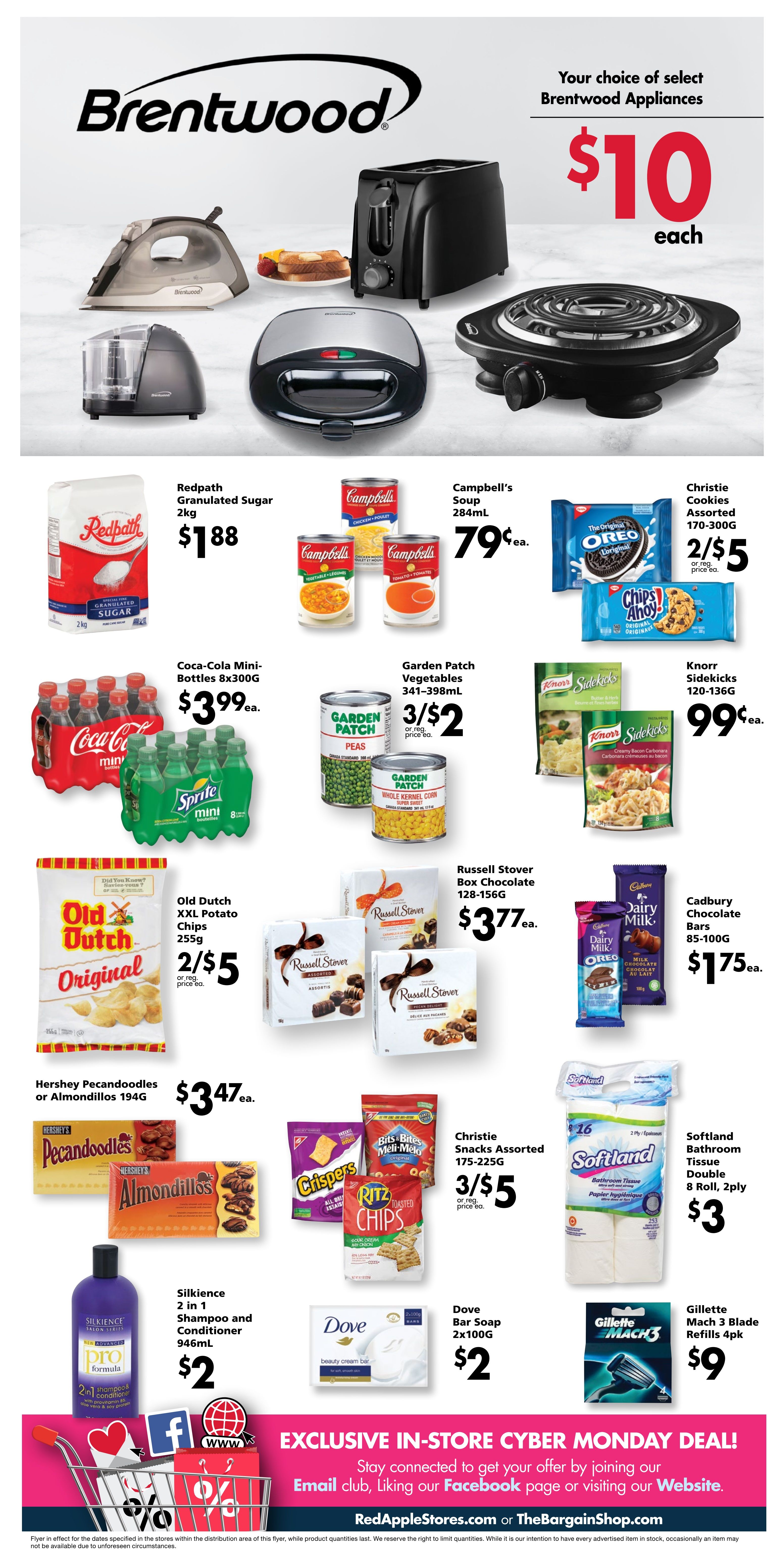 The Bargain Shop and Red Apple Stores Black Friday Flyer November 29 to December 1
