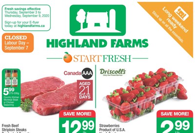 Highland Farms Flyer September 3 to 9