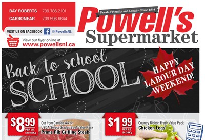 Powell's Supermarket Flyer September 3 to 9
