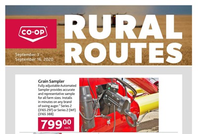 Co-op (West) Rural Routes Flyer September 3 to 16