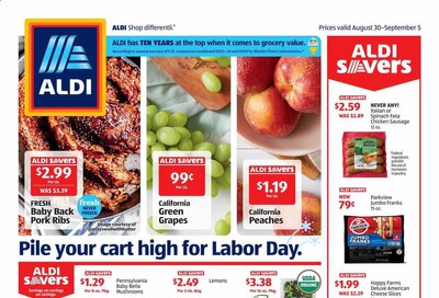 ALDI (DE, NJ, OH, PA) Weekly Ad August 30 to September 5