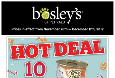 Bosley's by PetValu Flyer November 28 to December 11