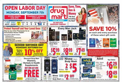 Discount Drug Mart Weekly Ad September 2 to September 8