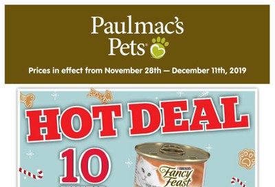 Paulmac's Pets Flyer November 28 to December 11