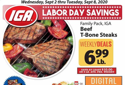 IGA Weekly Ad September 2 to September 8