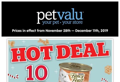 Pet Valu Flyer November 28 to December 11