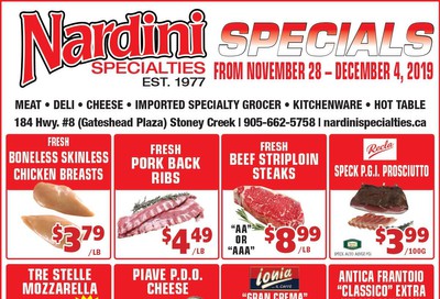 Nardini Specialties Flyer November 28 to December 4