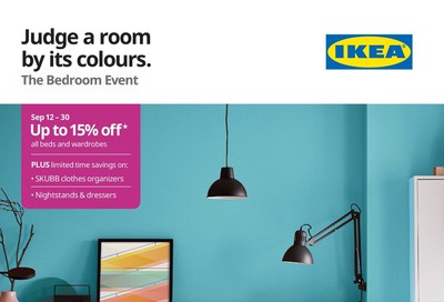Ikea The Bedroom Event Flyer September 12 to 30