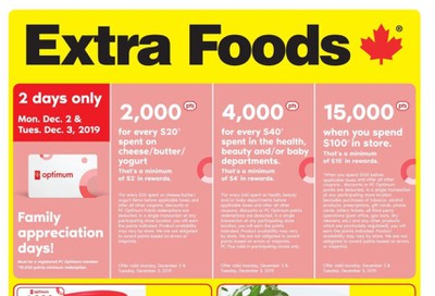 Extra Foods Flyer November 29 to December 5