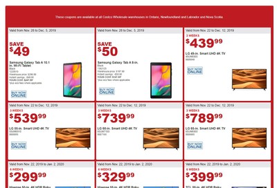 Costco (ON & Atlantic) Black Friday Savings November 28 to December82