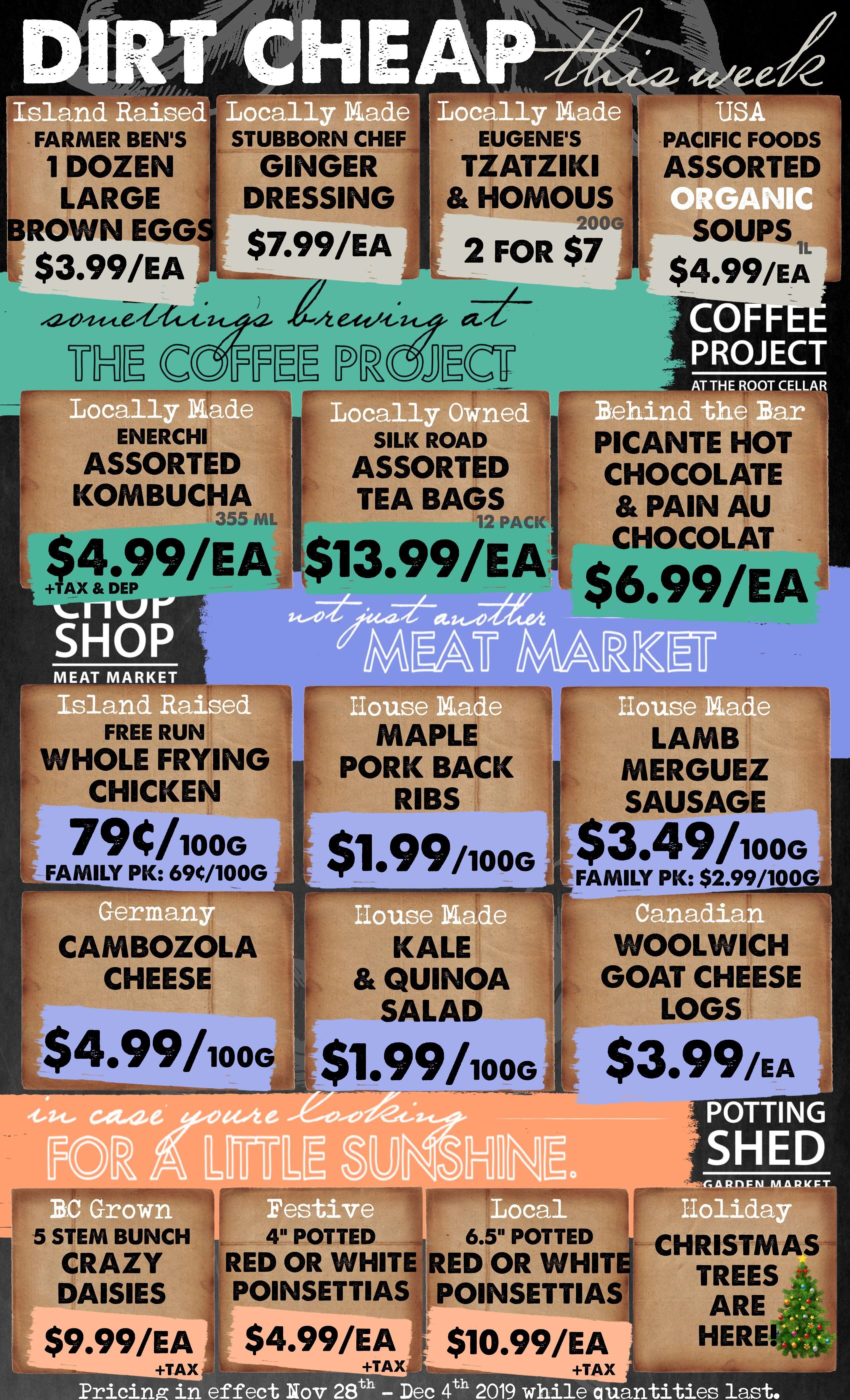 The Root Cellar Flyer November 28 to December 4