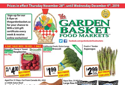 The Garden Basket Flyer November 28 to December 4