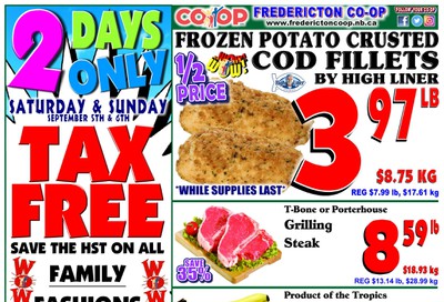 Fredericton Co-op Flyer September 3 to 9