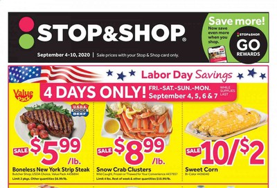 Stop & Shop (NY) Weekly Ad September 4 to September 10