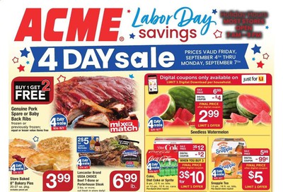 ACME Weekly Ad September 4 to September 10