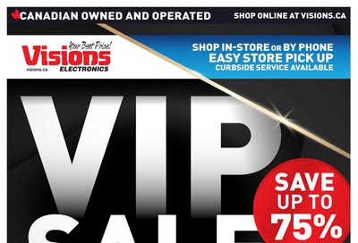 Visions Electronics VIP Sale Flyer September 3 to 10