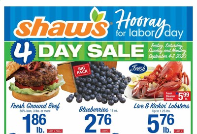 Shaw’s Weekly Ad September 4 to September 10
