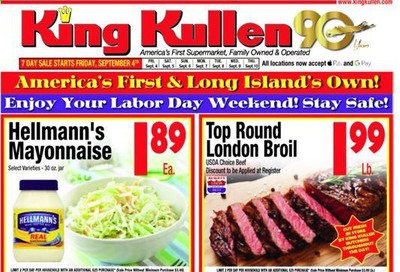 King Kullen Weekly Ad September 4 to September 10