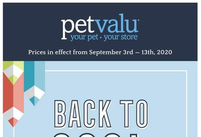 Pet Valu Flyer September 3 to 13
