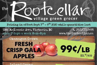 The Root Cellar Flyer September 3 to 9