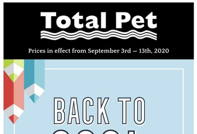 Total Pet Flyer September 3 to 13