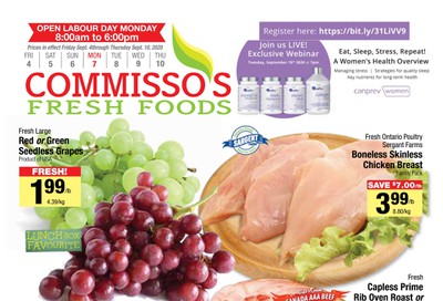 Commisso's Fresh Foods Flyer September 4 to 10