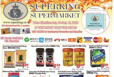 Superking Supermarket (London) Flyer September 4 to 10