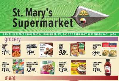 St. Mary's Supermarket Flyer September 4 to 10