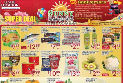 Sunny Supermarket (Leslie) Flyer November 29 to December 5