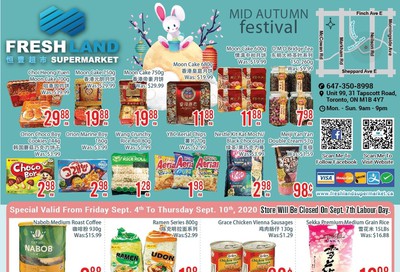FreshLand Supermarket Flyer September 4 to 10