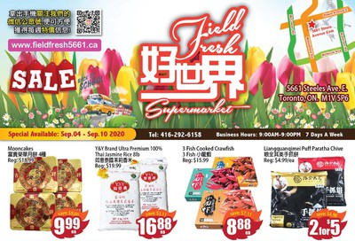 Field Fresh Supermarket Flyer September 4 to 10