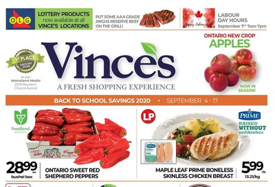 Vince's Market Flyer September 4 to 17