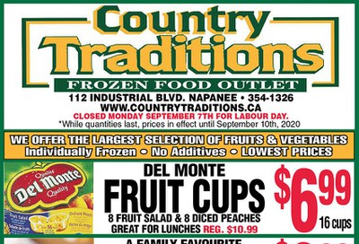 Country Traditions Flyer September 3 to 10