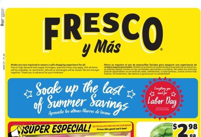 Fresco y Más Weekly Ad September 2 to September 8