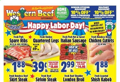 Western Beef Weekly Ad September 3 to September 9