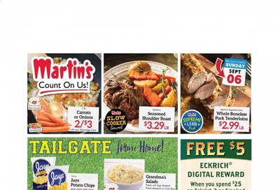 Martin’s Weekly Ad September 6 to September 12