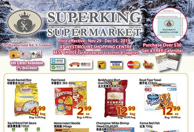 Superking Supermarket (London) Flyer November 29 to December 5