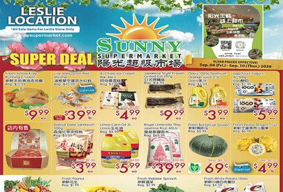 Sunny Supermarket (Leslie) Flyer September 4 to 10