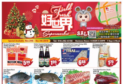 Field Fresh Supermarket Flyer November 29 to December 5