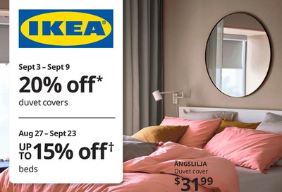 Ikea The Bedroom Event Flyer September 3 to 9