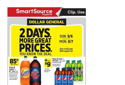 Dollar General (VA) Weekly Ad September 6 to September 12 Dollar General (VA) Weekly Ad September 6 to September 12