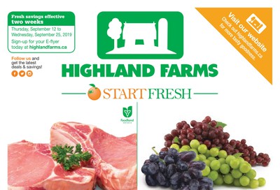 Highland Farms Flyer September 12 to 25