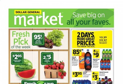 Dollar General (IN, OH) Weekly Ad September 6 to September 12