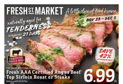 Fresh St. Market Flyer November 29 to December 5