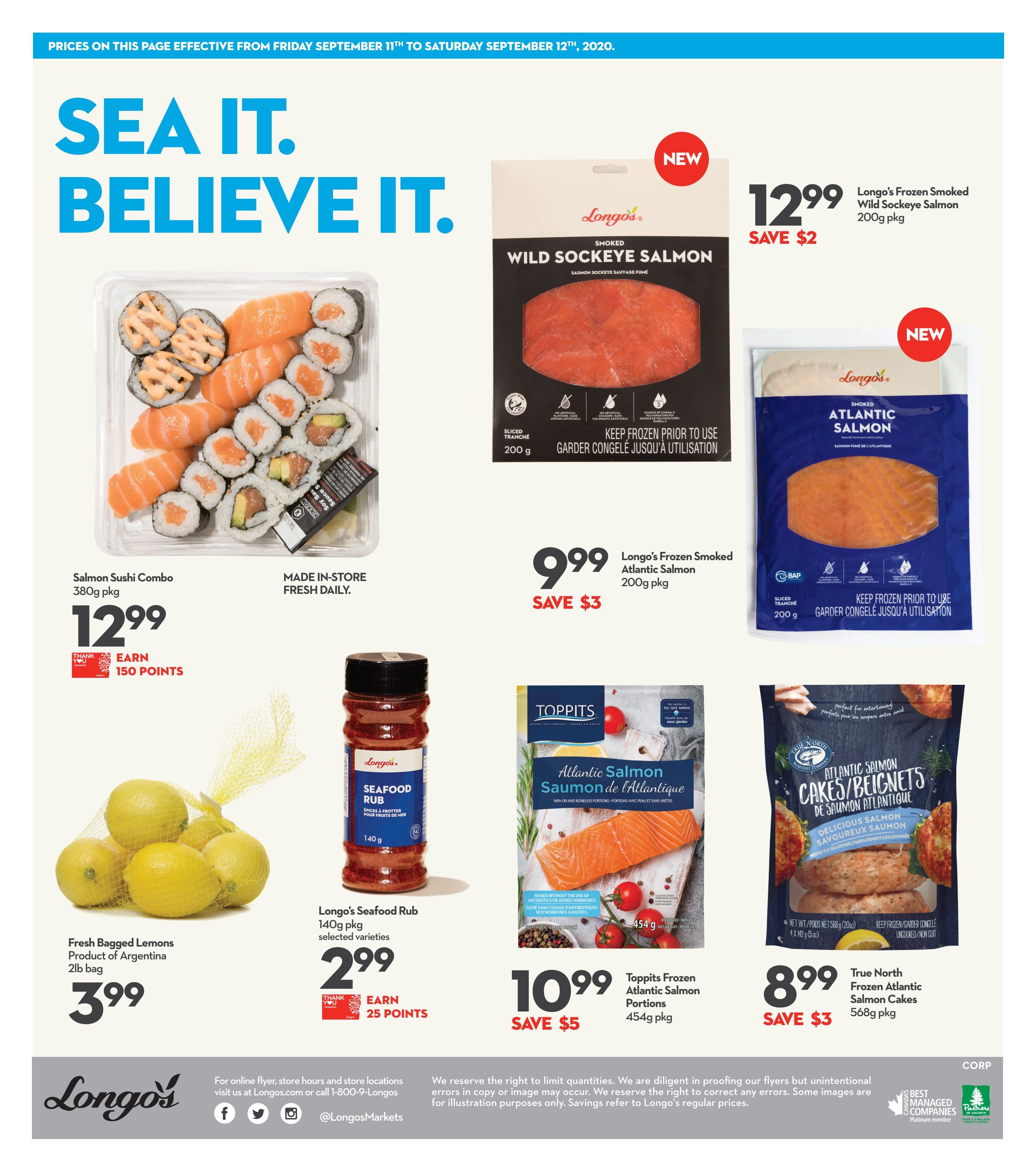 Longo's Flyer September 11 and 12