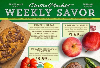 Central Market Weekly Ad September 9 to September 15