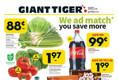 Giant Tiger (ON) Flyer September 9 to 15