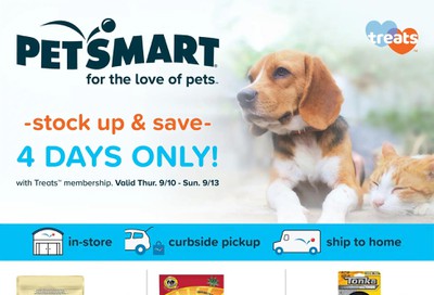 PetSmart Treats Membership Flyer September 10 to 13